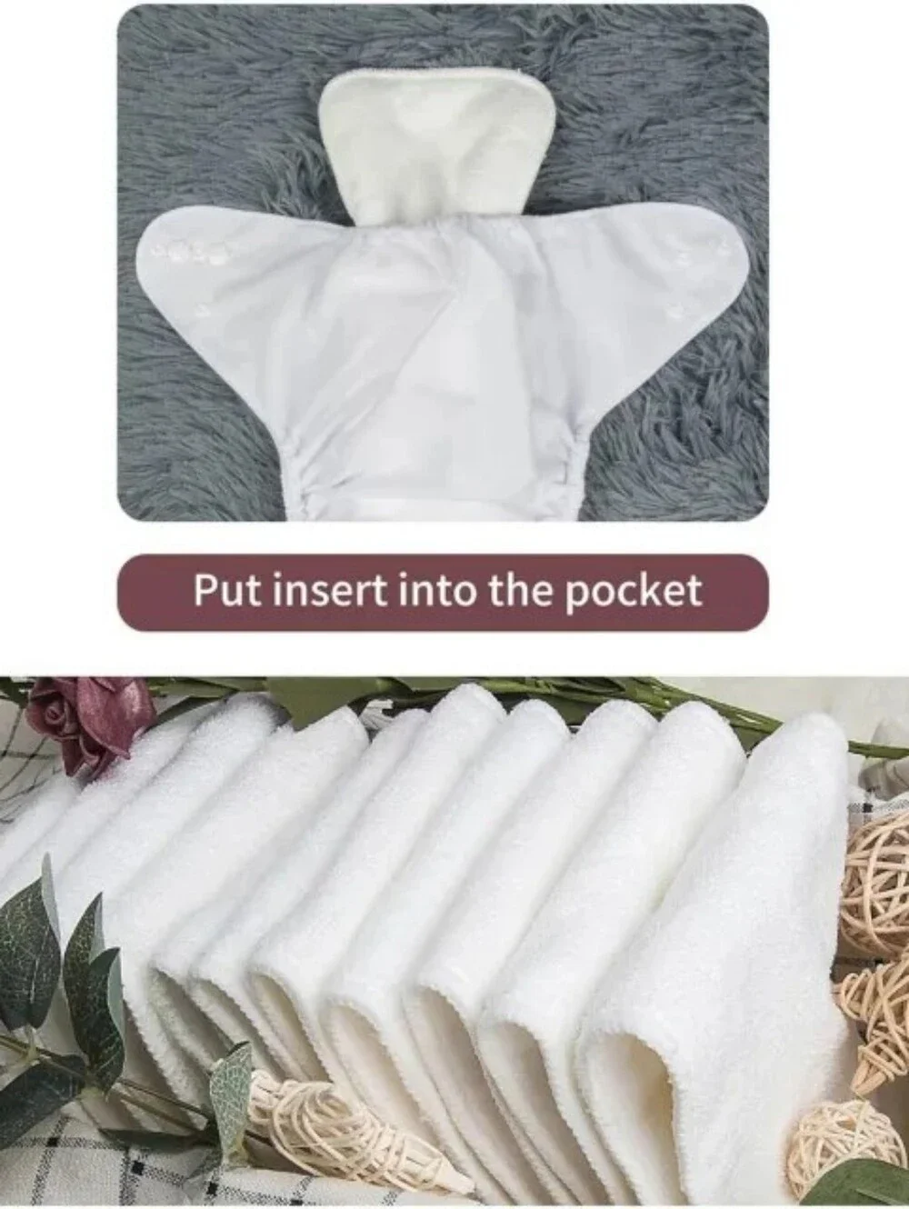 ALVABABY Print Cloth Diaper Adjustable Washable & Reusable Diaper Cactus